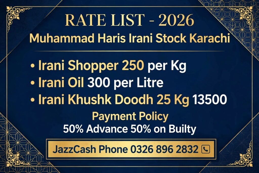 Irani shopper stok online