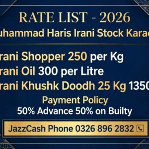 Irani shopper stok online
